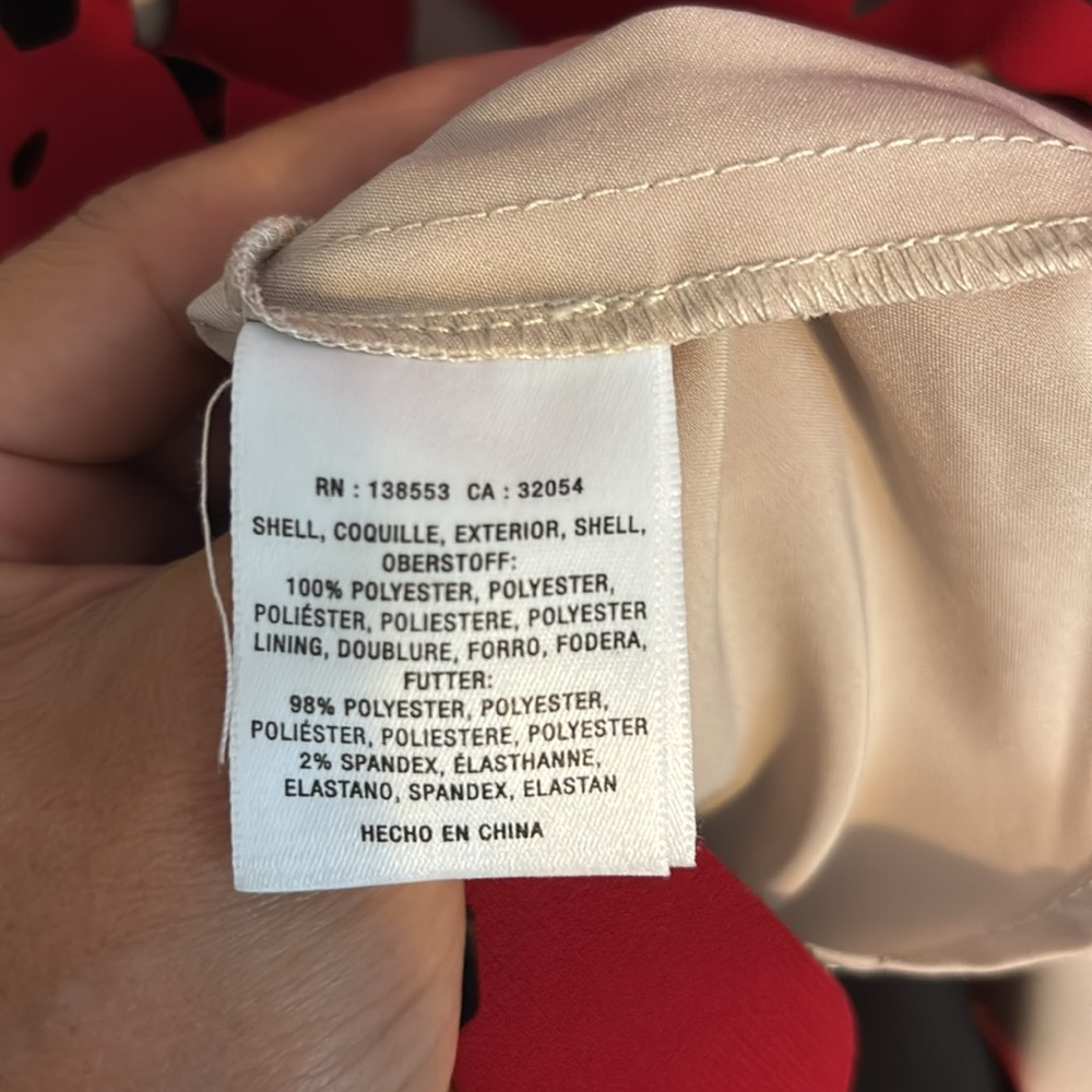 Anthropologie Moulinette Soeurs Red Laser Cut Dress Size 4 - Picture 6 of 7